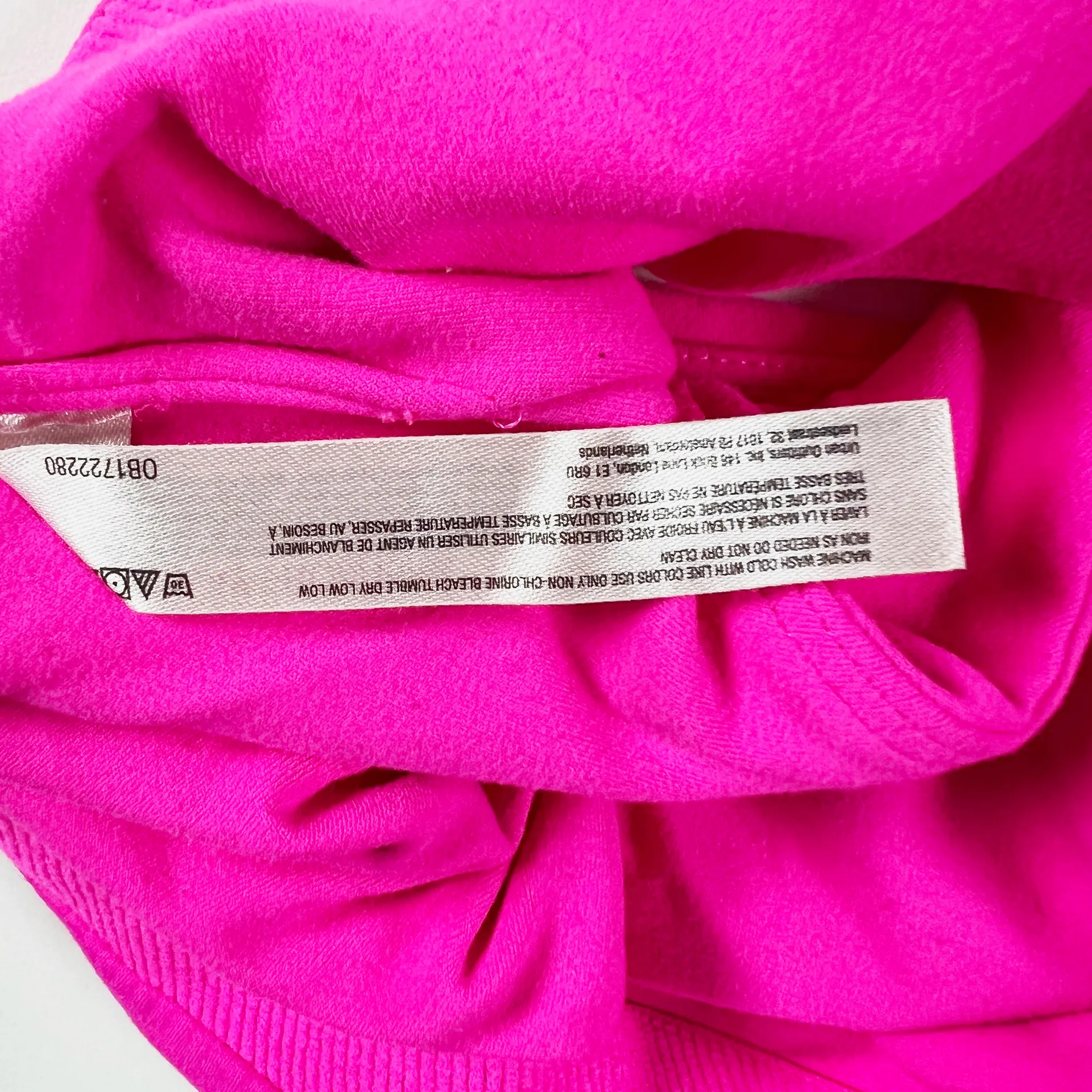 Free People FP Movement Never Better Square Neck Athletic Sports Bra Hot Pink M - Image 3