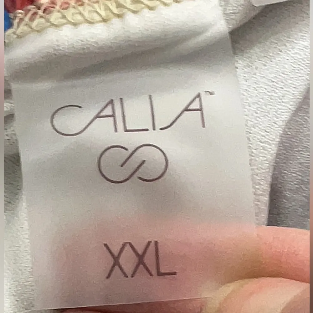 CALIA Carrie Underwood Anywhere Printed Petal Hem Shorts Sporty Plus Size XXL Purple - Image 5