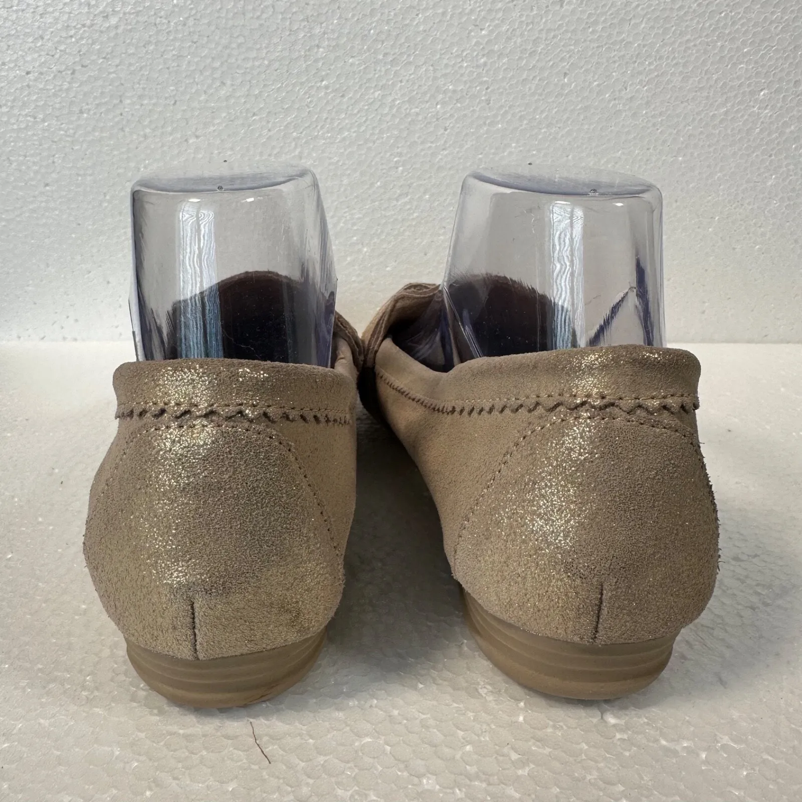 Baretraps Posture Comfort Gold Oakes Loafers Women's 8.5 M Perforated Leather - Image 6