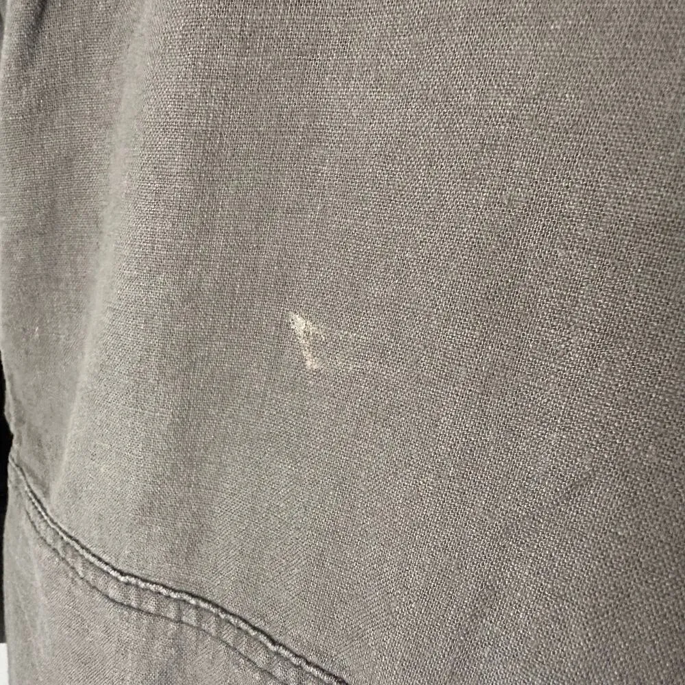 Daughters of the Liberation Anthropologie gray open front jacket size L - Image 12