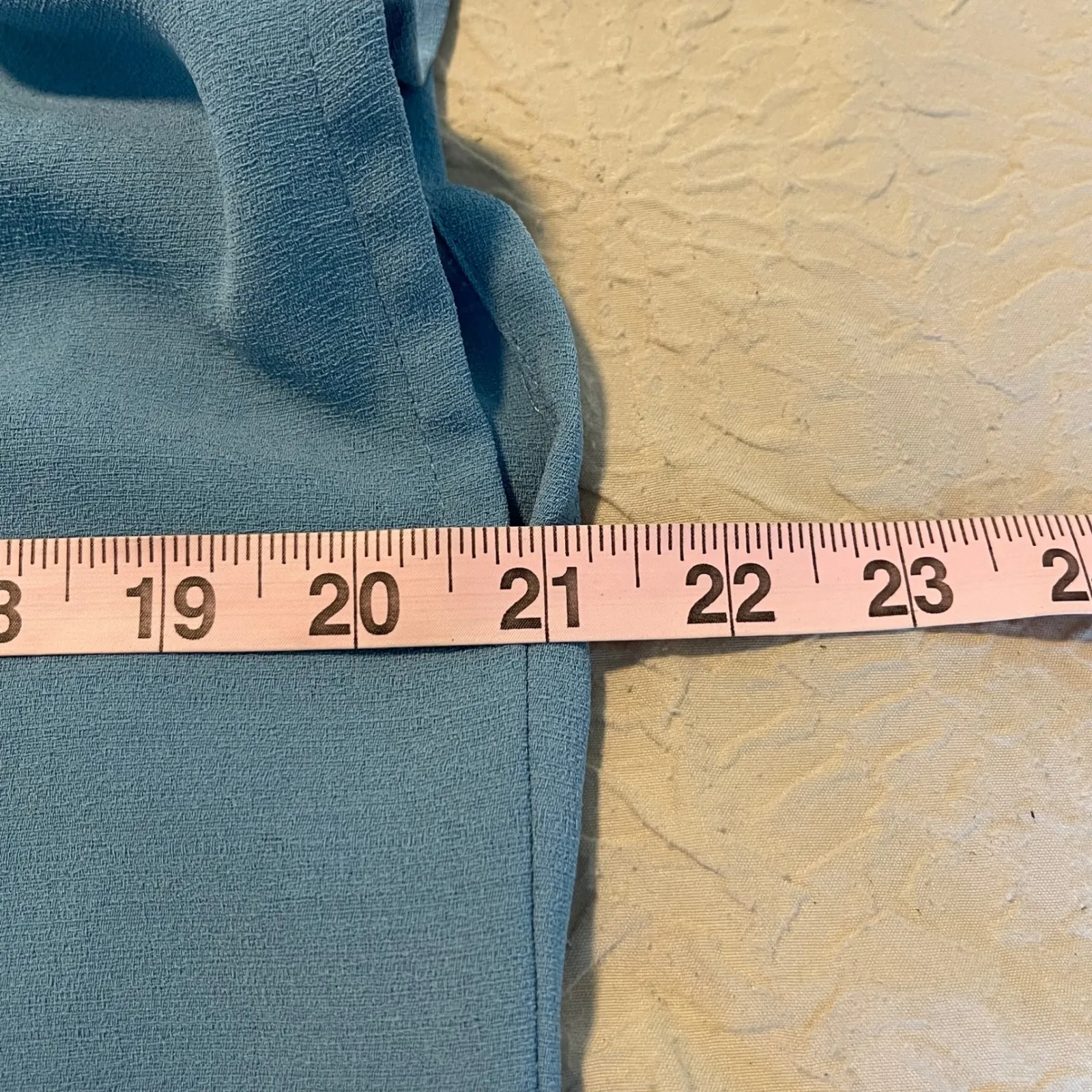 Prologue Women's Dress Size Small Blue V‎ Neck Midi Cap Sleeve Casual - Image 7