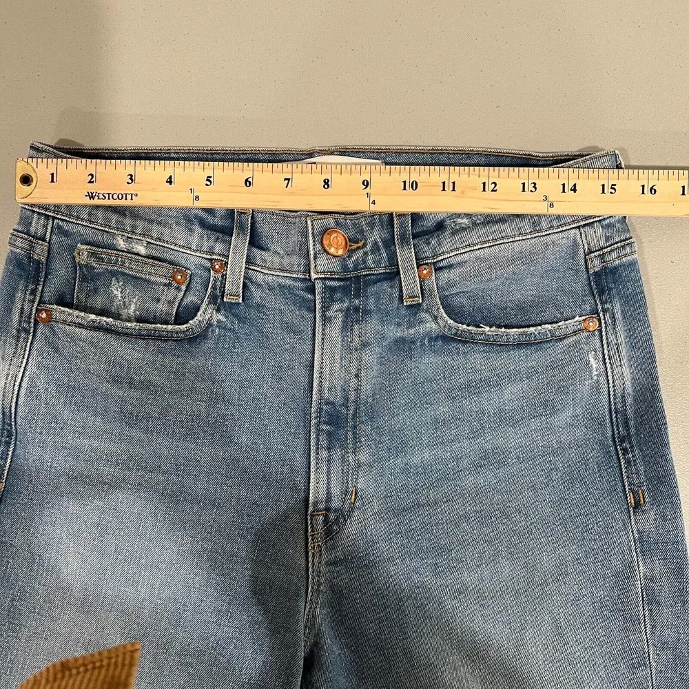 AYR  The Sugar Womens Straight Leg Jeans Size 30S High Rise Light Wash Blue Denim - Image 13