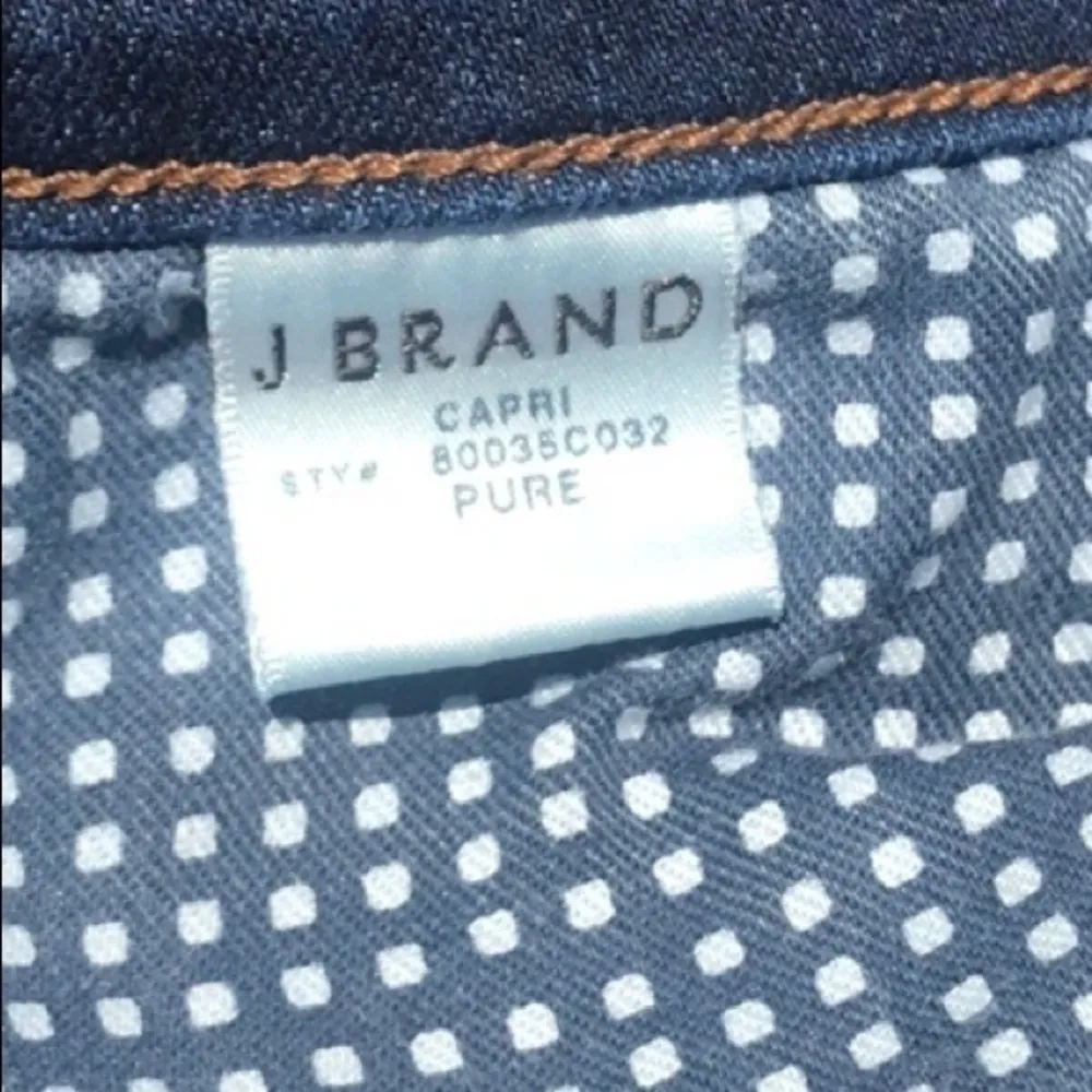 J Brand Midrise Capri Pure Dark Skinny Jeans - Image 9