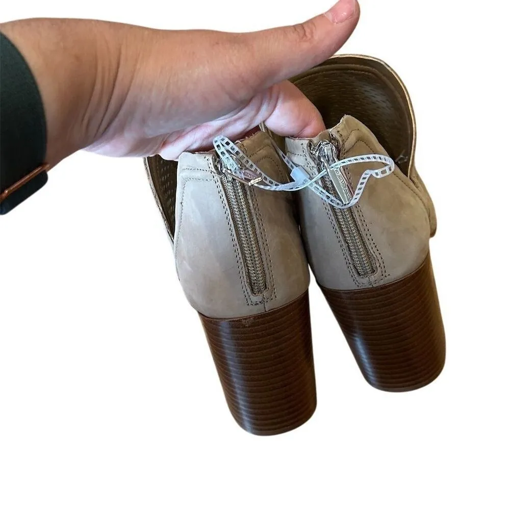 Vince Camuto Women's Katnina Leather Laser Cut Ankle Booties Tan, Size 11 - Image 6