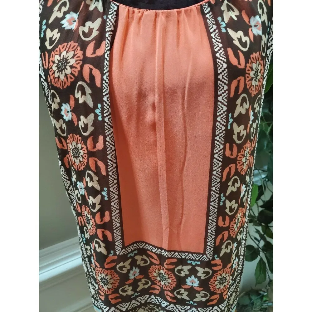 Allison Brittney Womens Polyester Scoop Neck Sleeveless Knee Length Dress Size L - Image 3