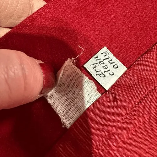 Vintage Pendleton Red Virgin Wool Double Breasted Blazer Skirt Set Size‎ XL - Image 12