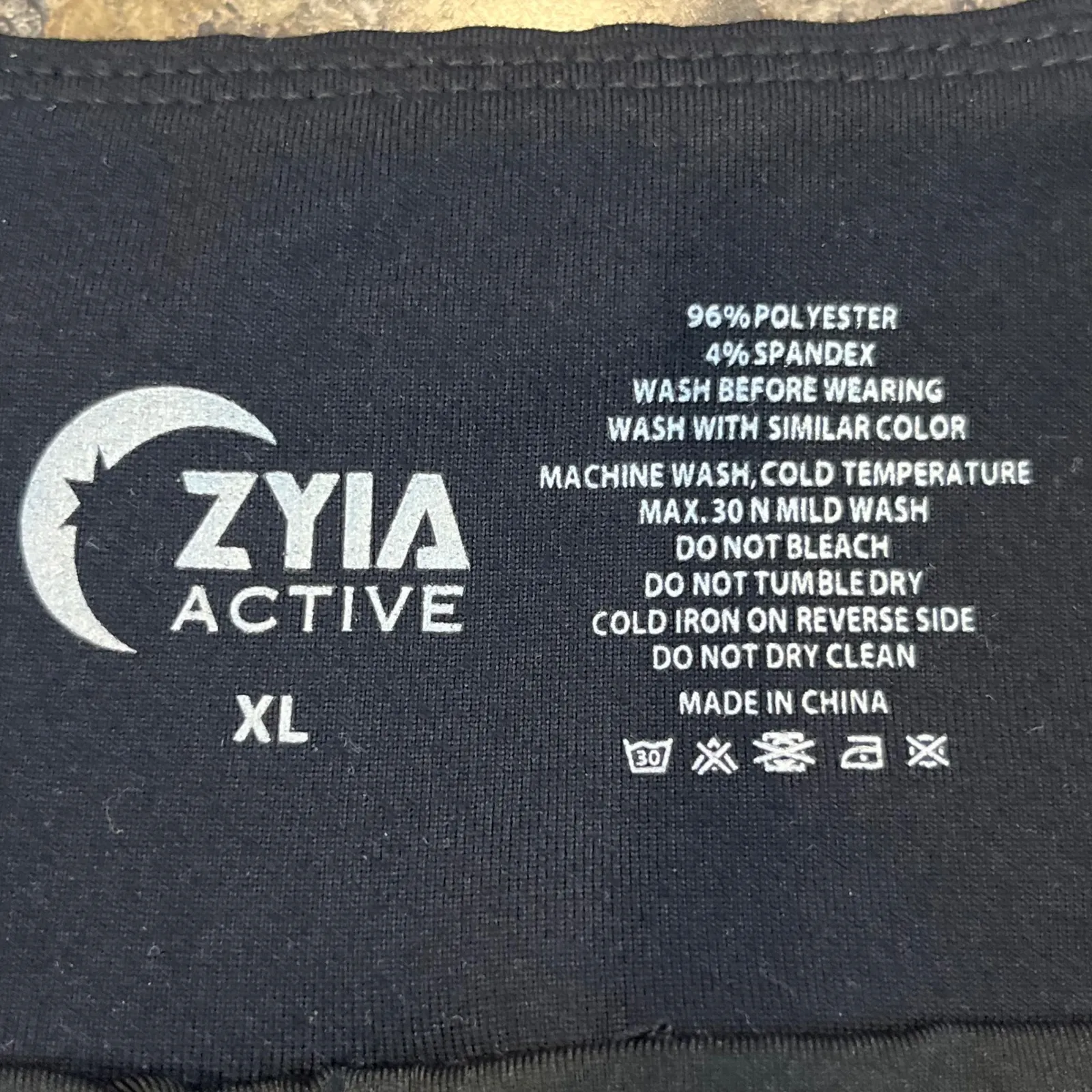 Zyia Active Women XL 5 Star Running Shorts Black with Grey Camouflage - Image 7