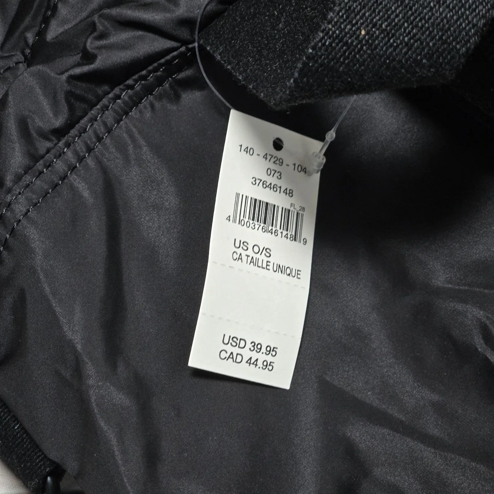 OFFLINE by Aerie Black Nylon Drawstring Backpack Bag OS‎ Bucket Sling Crossbody - Image 4