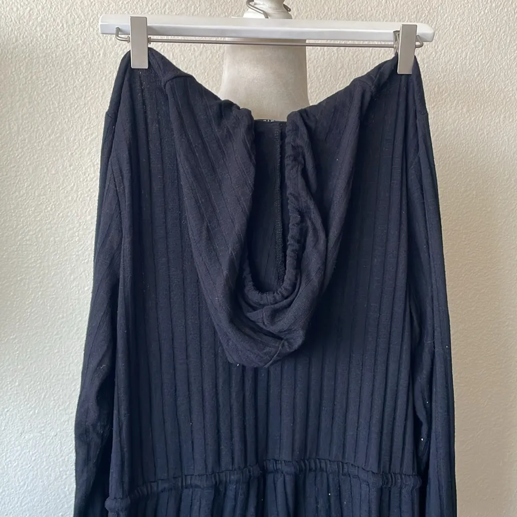 Torrid‎ Long Sleeve Hacci Jumpsuit in Black Size 1X - Image 10