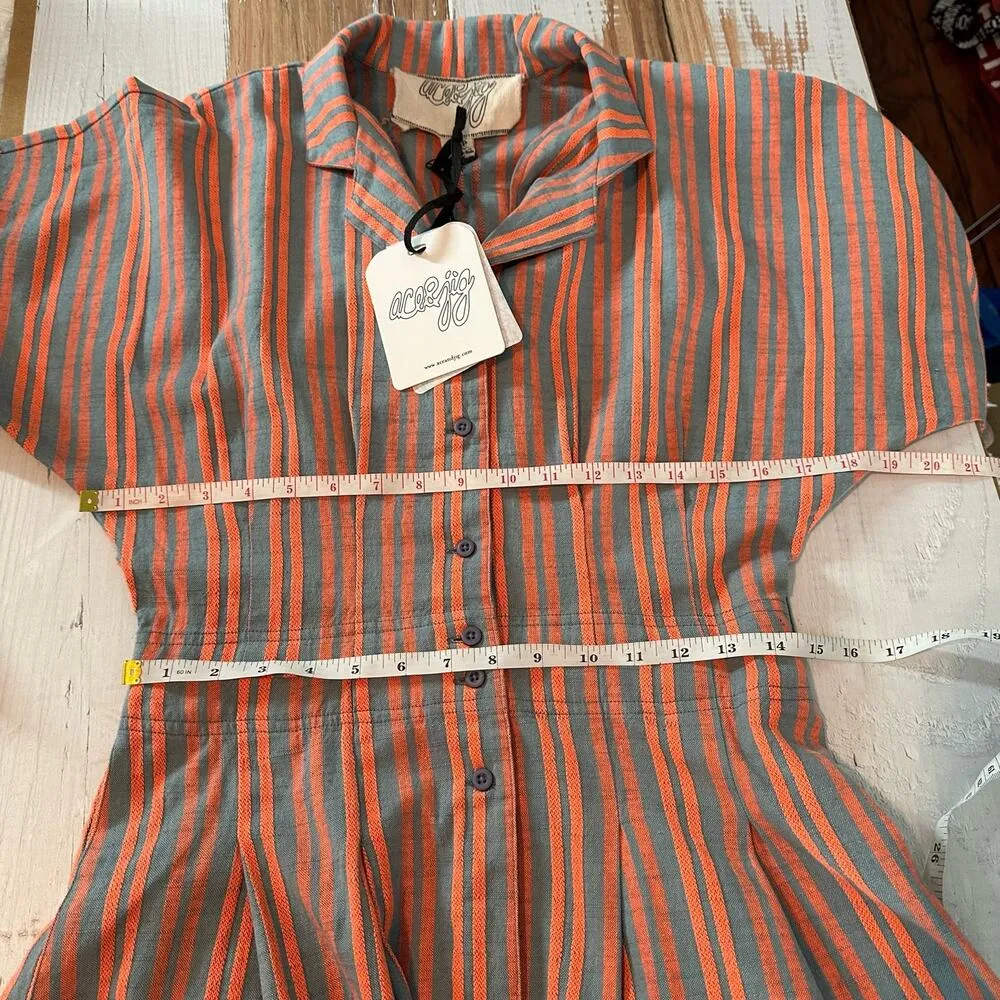 Ace & Jig Ronnie Organic Cotton Midi Dress Size Small Sundown - Image 10