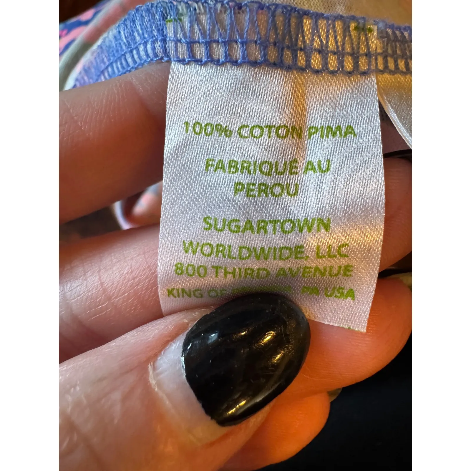 Lilly Pulitzer Bay Dress Women Large Blue Pink No Prob Llama Cutout‎ Back Boho - Image 9