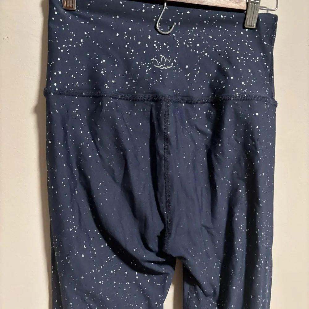 Beyond Yoga Alloy Ombre High Waisted Leggings Navy Blue Silver- Size Medium - Image 6