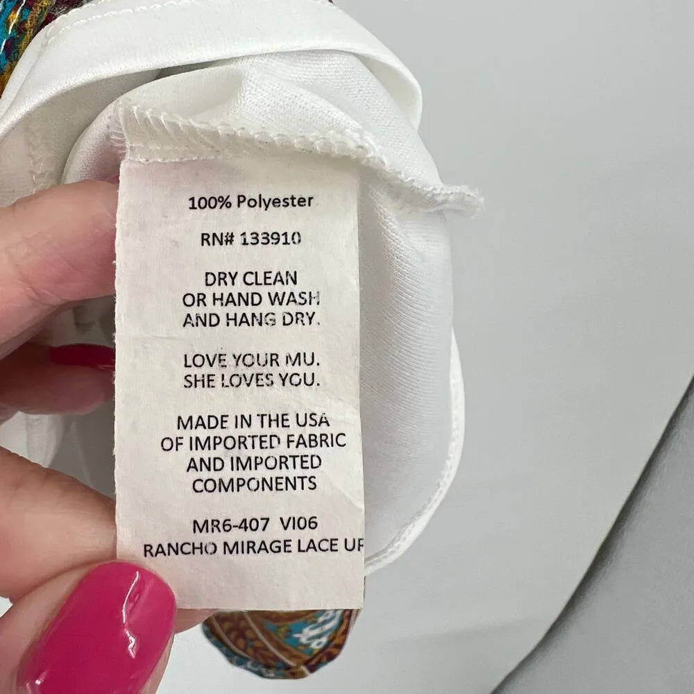 Show Me Your Mumu "Rancho Mirage" Circus Mini Dress Victorian sleeveless small - Image 5