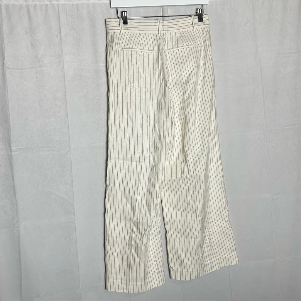 NWT Madewell The Petite Harlow Superwide-Leg Trouser in Linen-Cotton Blend 0P - Image 5