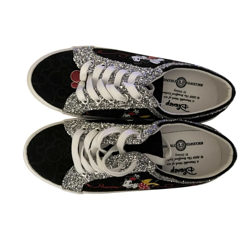 Disney Bradford Exhange Mickey & Minnie Sparkling Bling Sneakers Size 7.5 - Image 7