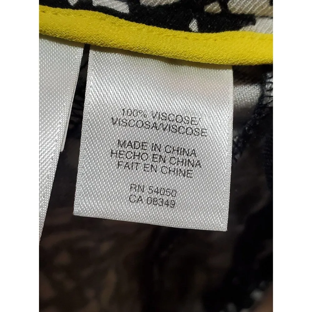 Rachel Roy Women Black & White Viscose Comfort Waist Harem Pant 4 - Image 11