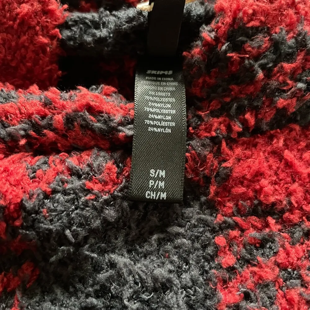 NWT Skims Soft Cozy Knit Unisex Hoodie Brick Buffalo Check Discontinued S/M - Image 4