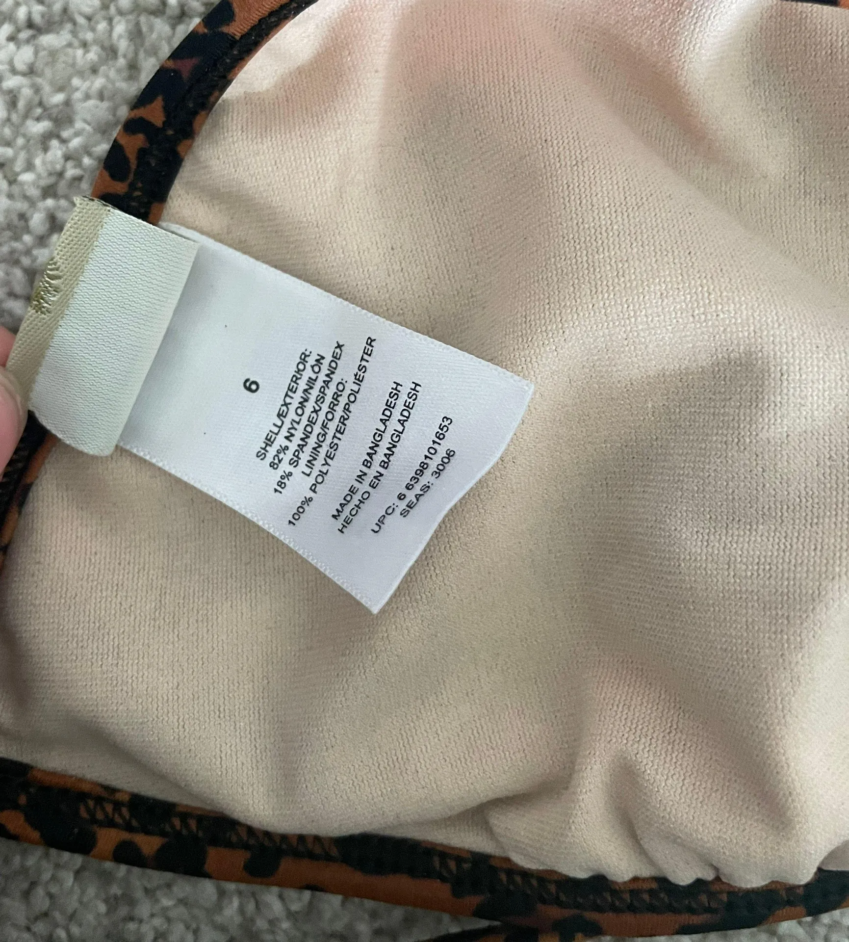 Vintage Swim suit top Size 6 - Image 5