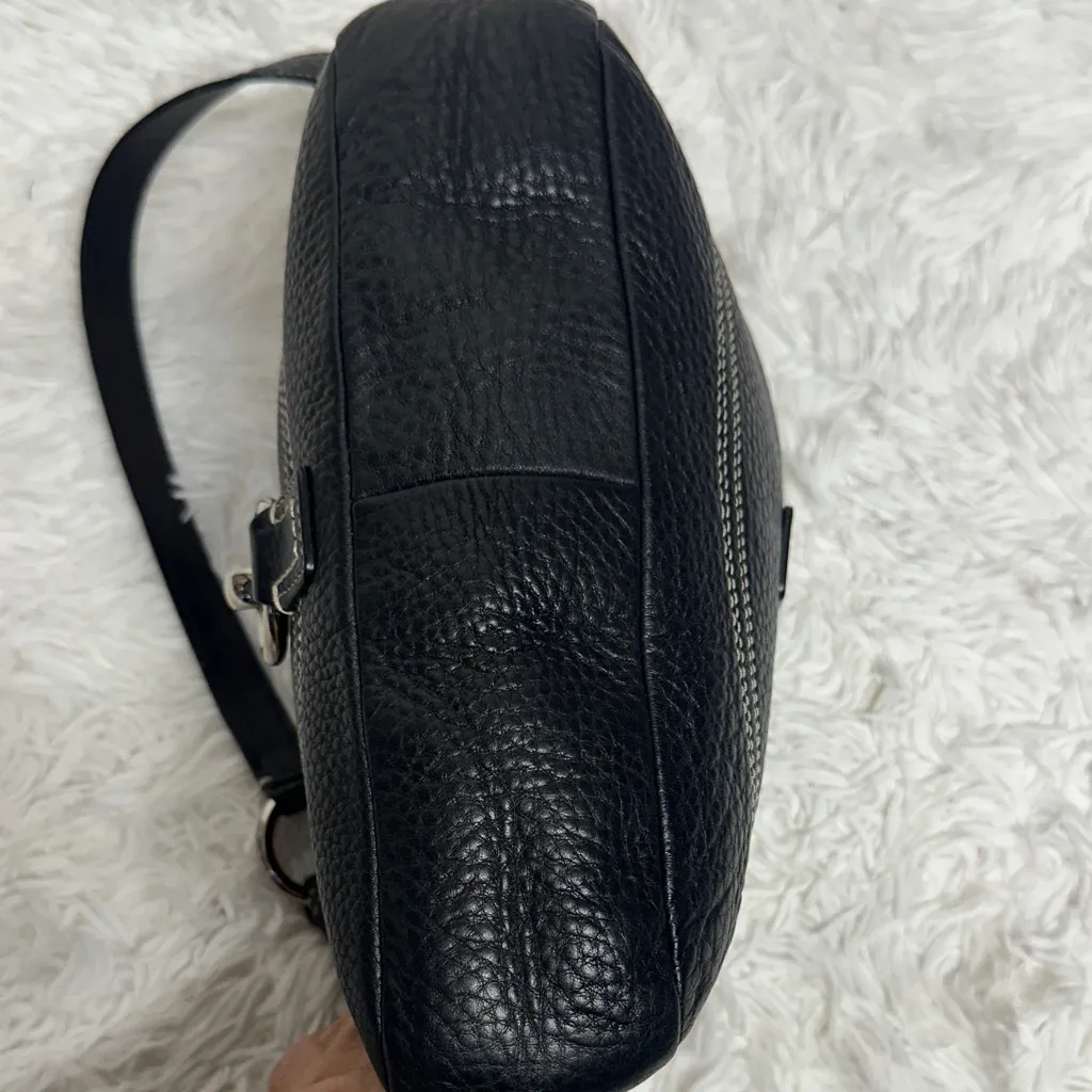 Coach Hamptons Hobo Shoulder Bag
F13086 Vintage Y2K Black Pebble leather - Image 4