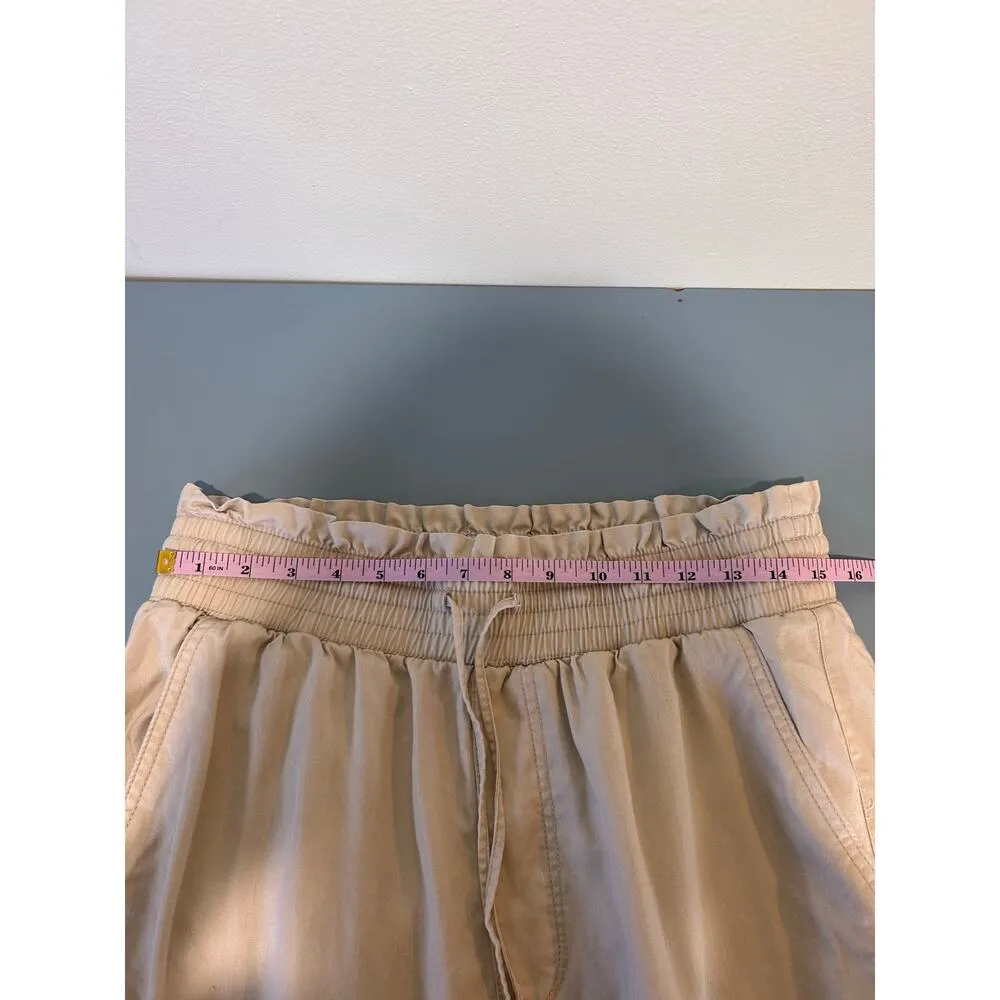 Abercrombie tan jogger pants size L high waisted elastic waist Size L - Image 7