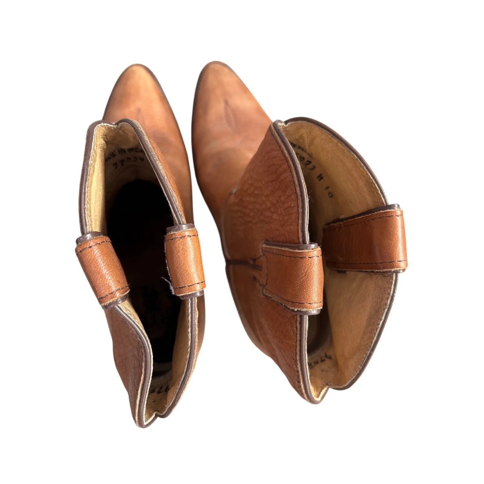 Frye Billy Short Boots in cognac leather, women’s size 7 B - Image 8