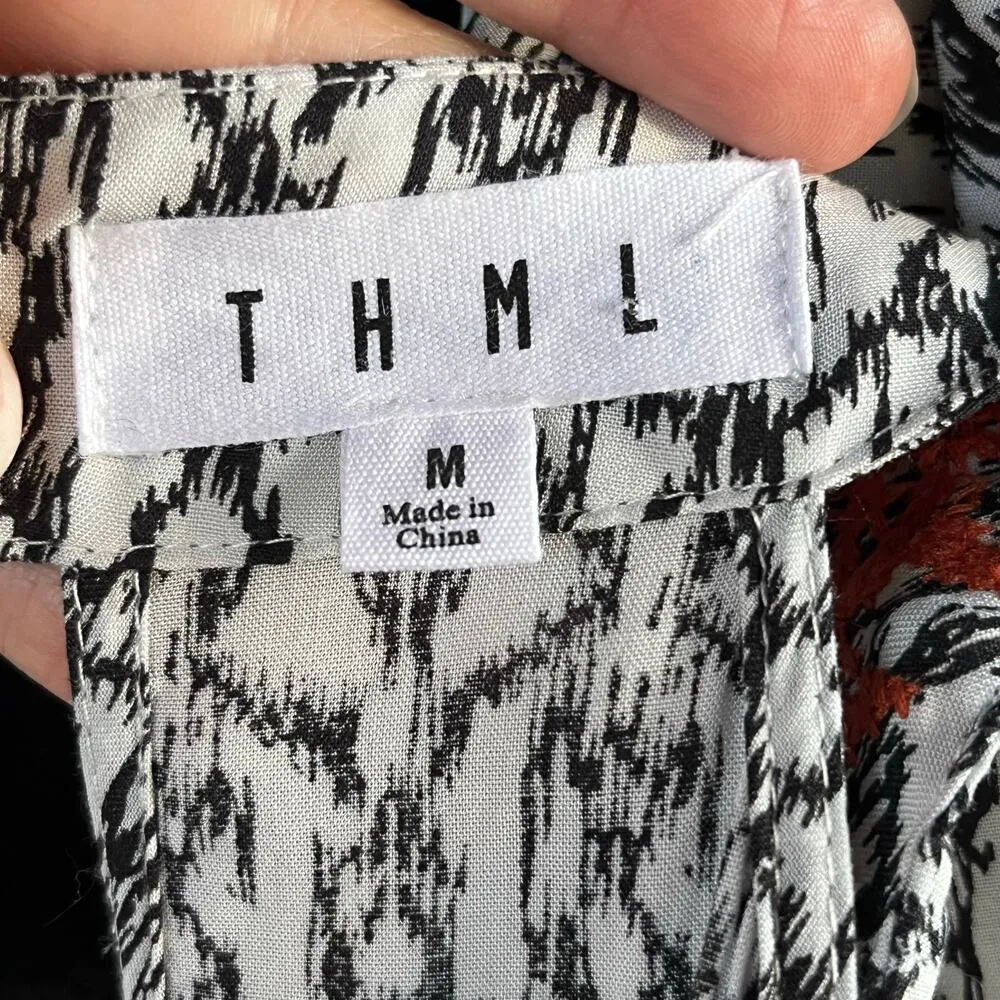 THML Jameson Embroidered Sleeveless Maxi Dress Size M - Image 8