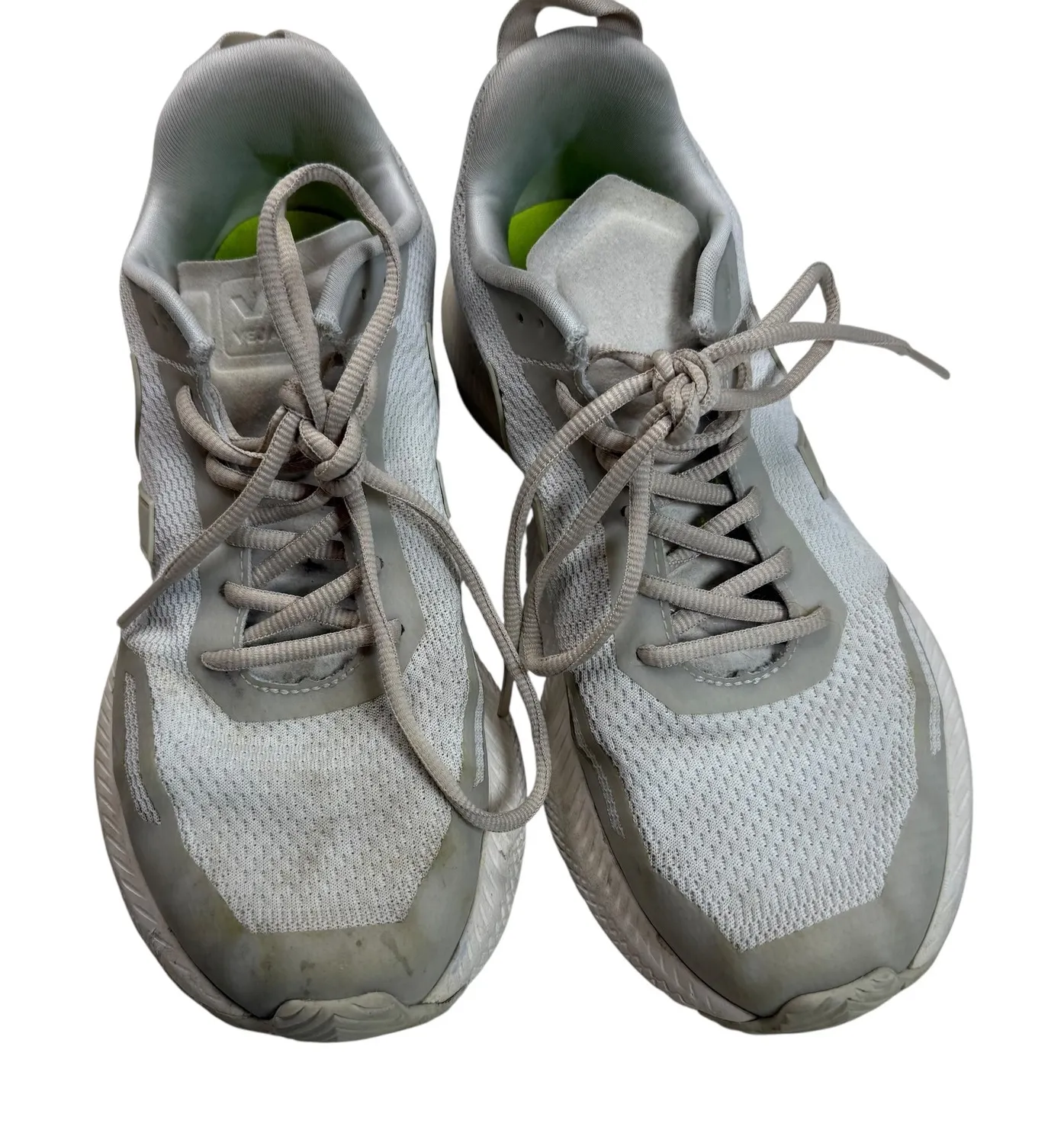 Veja Womens Running Shoes Size 10 White Sneakers Athleisure Athletic - Image 1