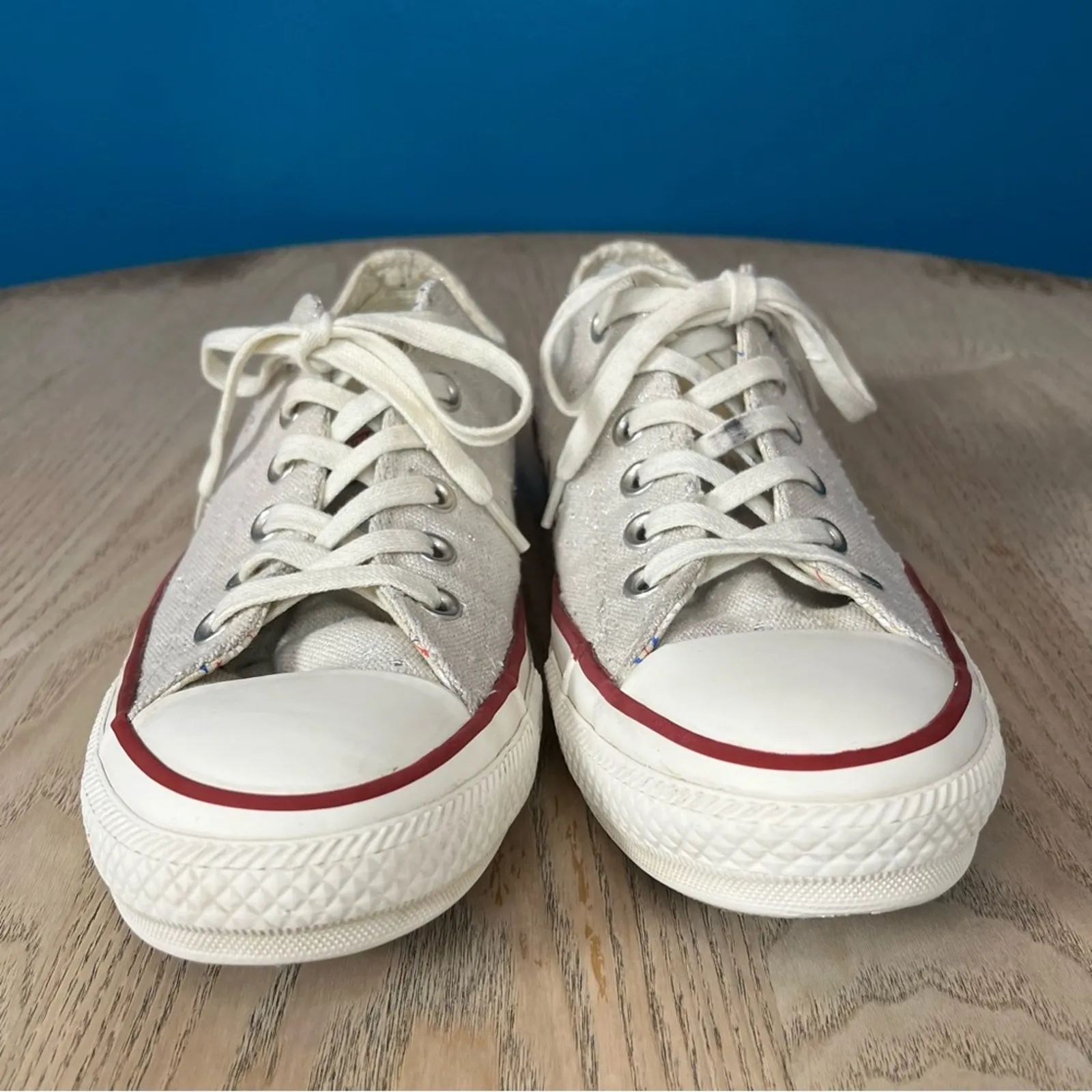 Converse Chuck Taylor All Star Low Sparkle Sneakers Shoes Women’s 8 - Image 5