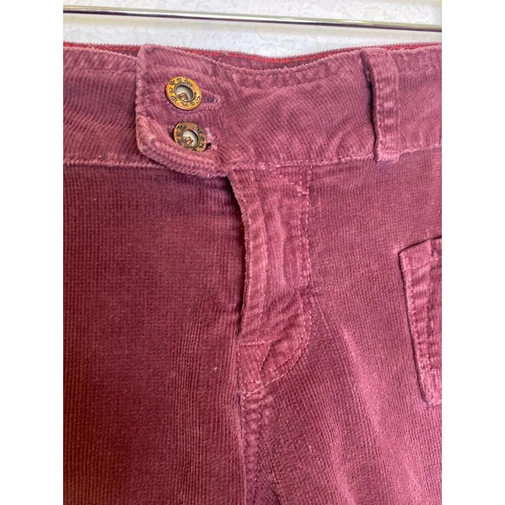 Von Dutch Eggplant Purple Vintage Flare Baby Corduroys Low Rise Sz 30 Cotton USA - Image 4