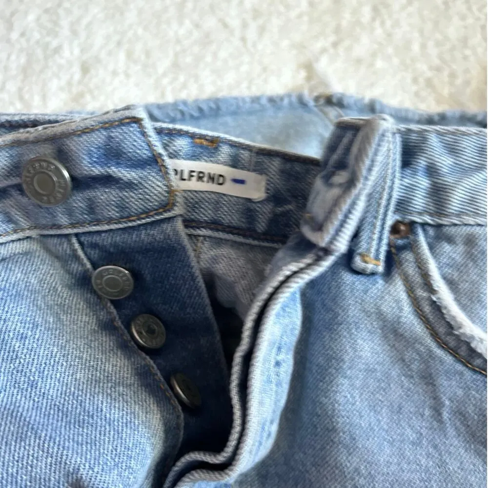 GRLFRND Denim Blue Skirt Size 26 - Image 4