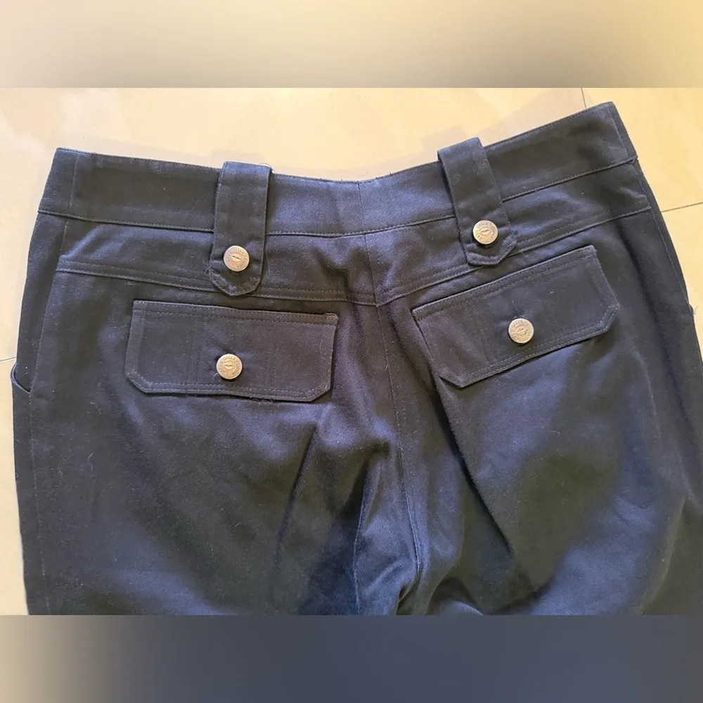 Jessie Della Femina cargo pants✨black 8 pockets zipper cott spandex straight Black - Image 15