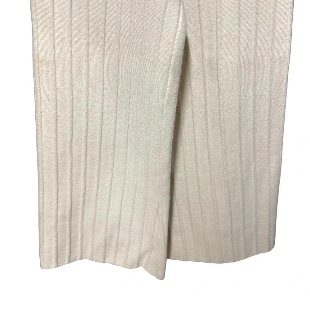 Tabula Rasa Culotte in Ecru Ribbed Sweater Knit‎ Wide - Image 3