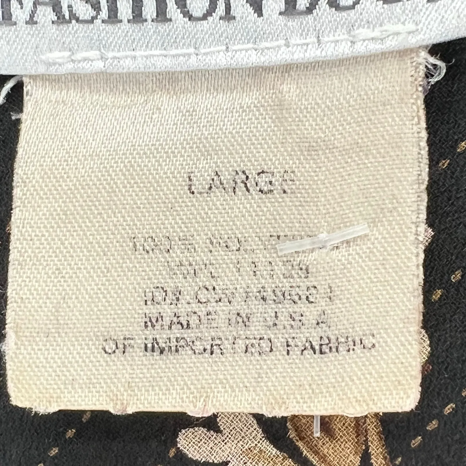 Vintage 90s Fashion Bug Floral Babydoll Top L Cinched Bust Y2K Romantic Blouse - Image 12