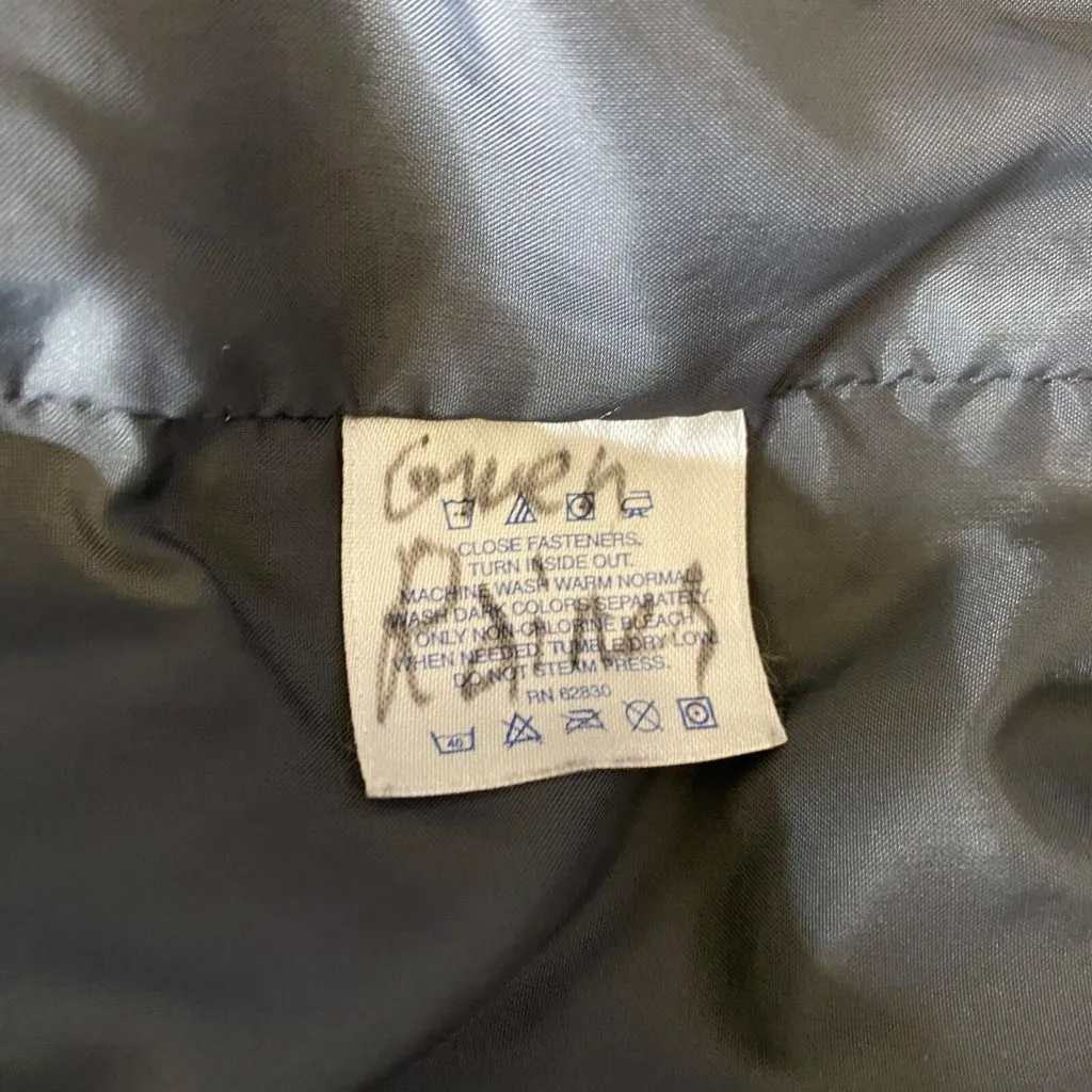 Lands' End Sweater Fleece Vest Womens Large 14-16 Cream‎ Gray Full Zip Pockets - Image 10