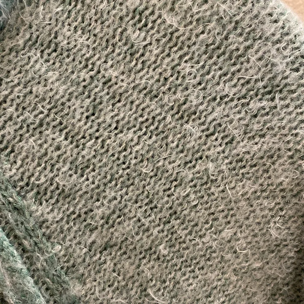 Free People Fuzzy Ribbed Turtleneck Neck Oversized Sweater Mint Green Size SP - Image 5