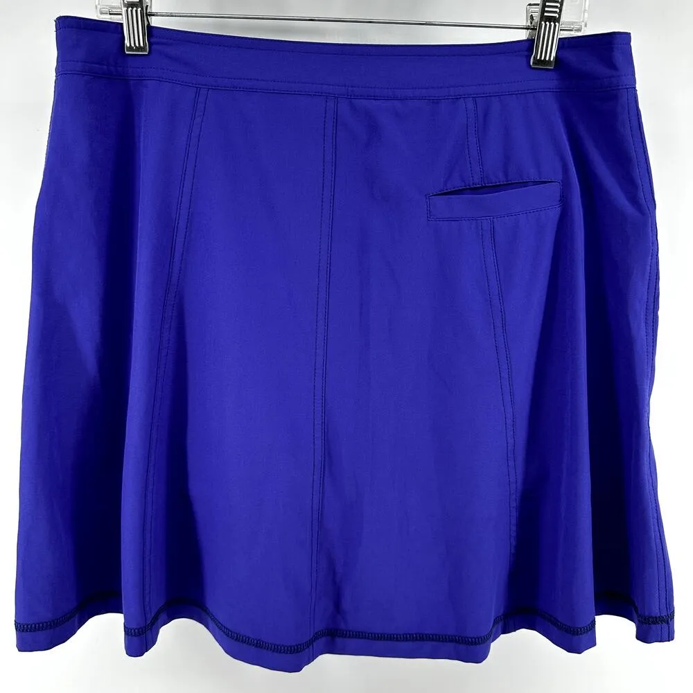 Title Nine Swingtastic Skort Nimblene Mid Rise A Line Zip Pockets Purple 10 - Image 7