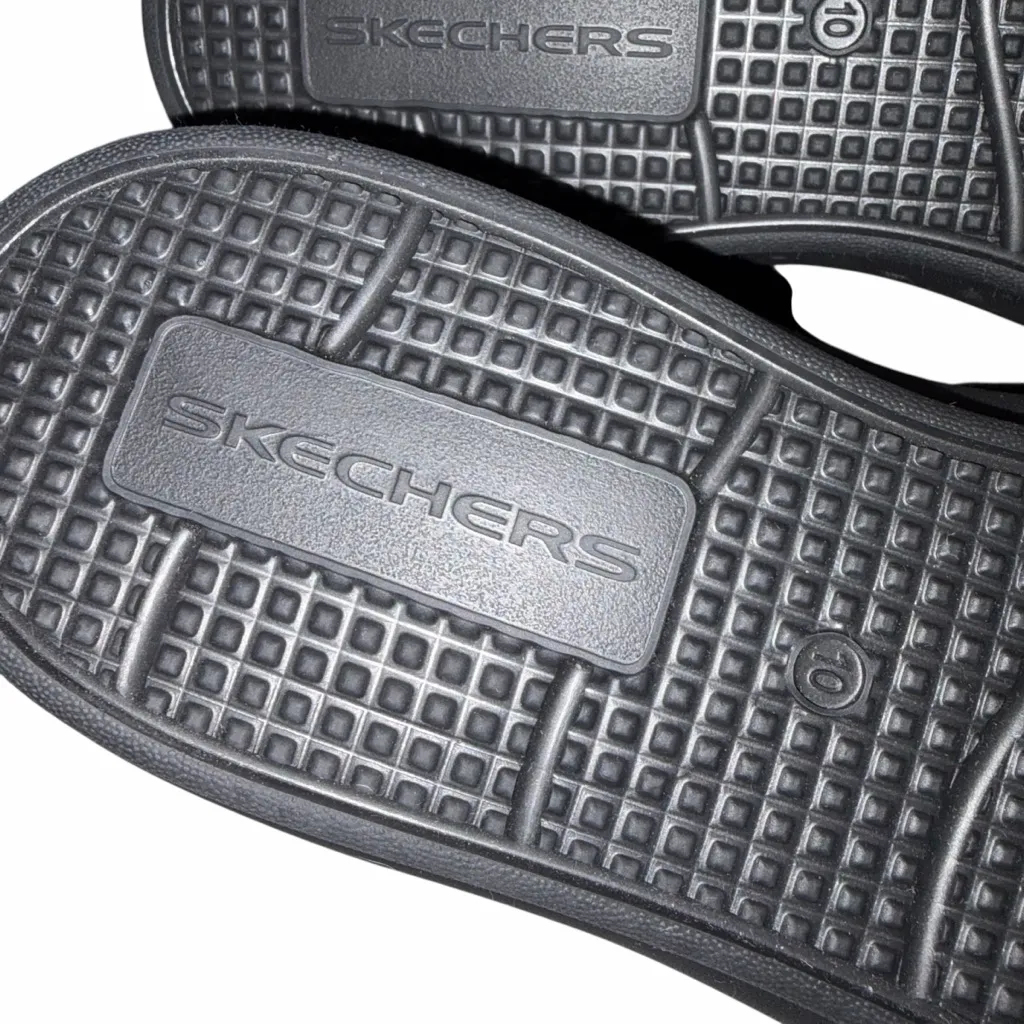 NEW Skechers Foamies Black Arch Fit Ascend Sweet Pea Slide Sandals Shoes size 10 - Image 8