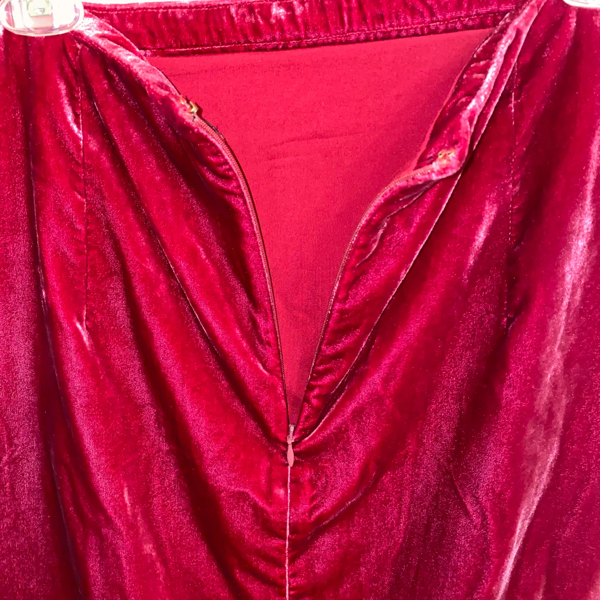 NWT $118  Raspberry Montie Velvet Mini Skirt 8 - Image 7