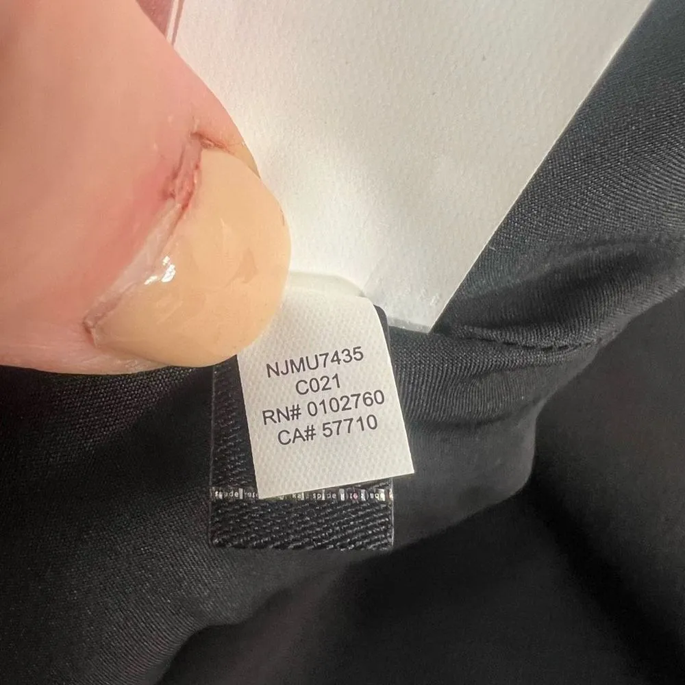 Kate spade black sleeveless rear gold zipper A-line dress size 2 - Image 12