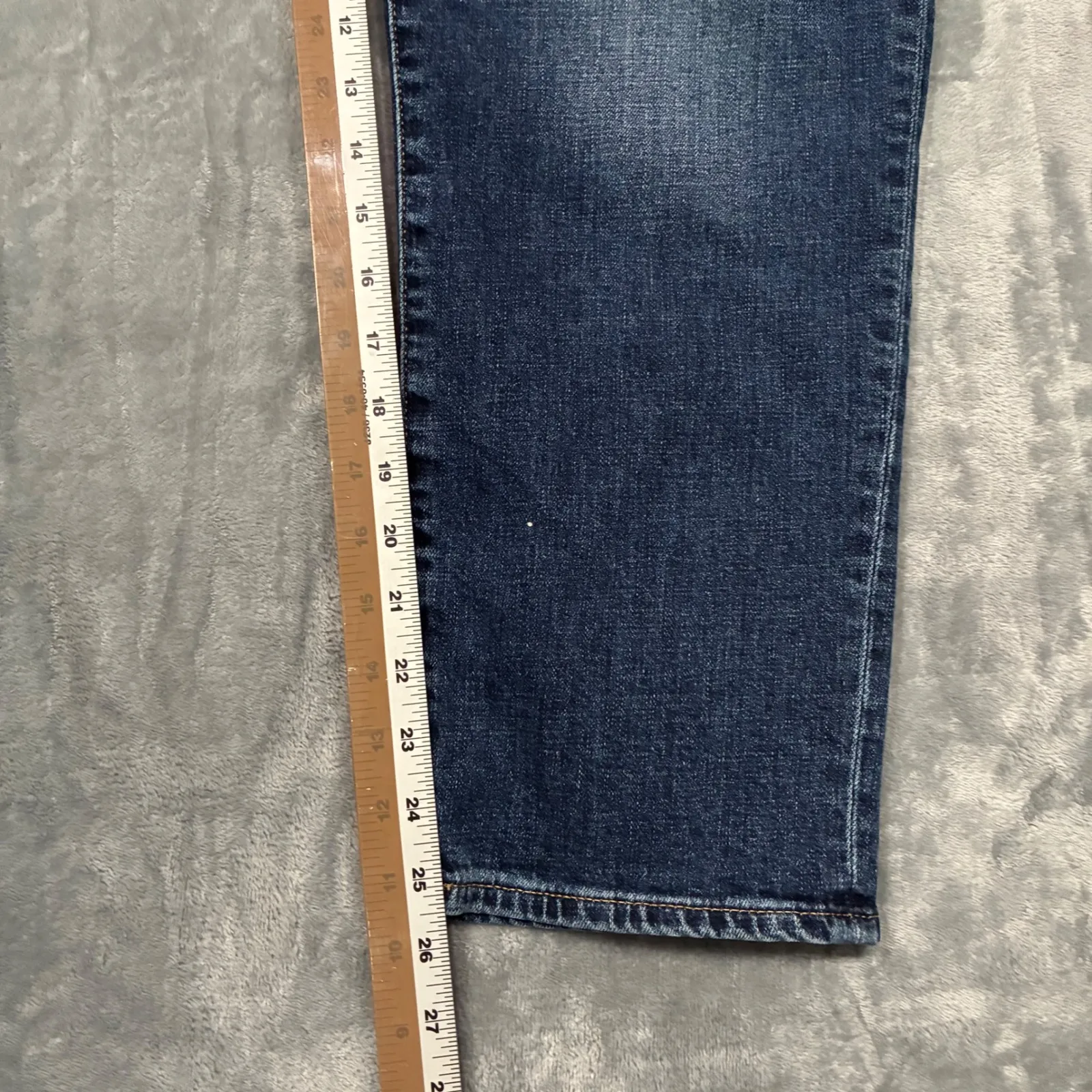 GAP Girlfriend Mid Rise Dark Wash Denim Ankle Jeans Women's Size 32/14R - Image 8