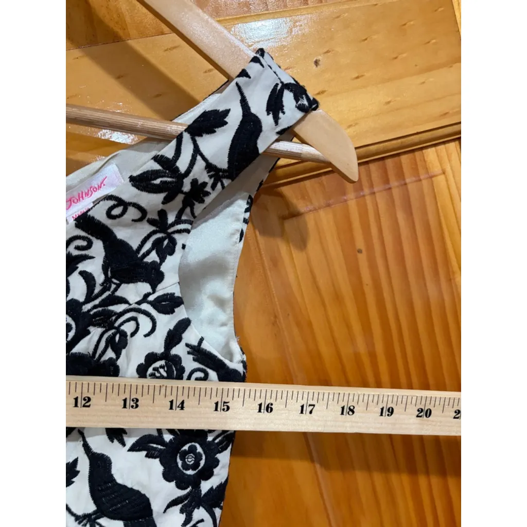 Vintage Betsey Johnson Embroidered Crow Y2K Halloween Fit & Flare Dress Size 2 - Image 8