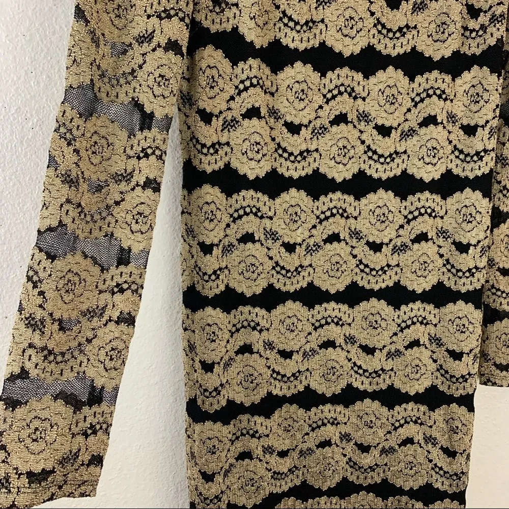 lace sheath evening dress knee length Size 6 - Image 5