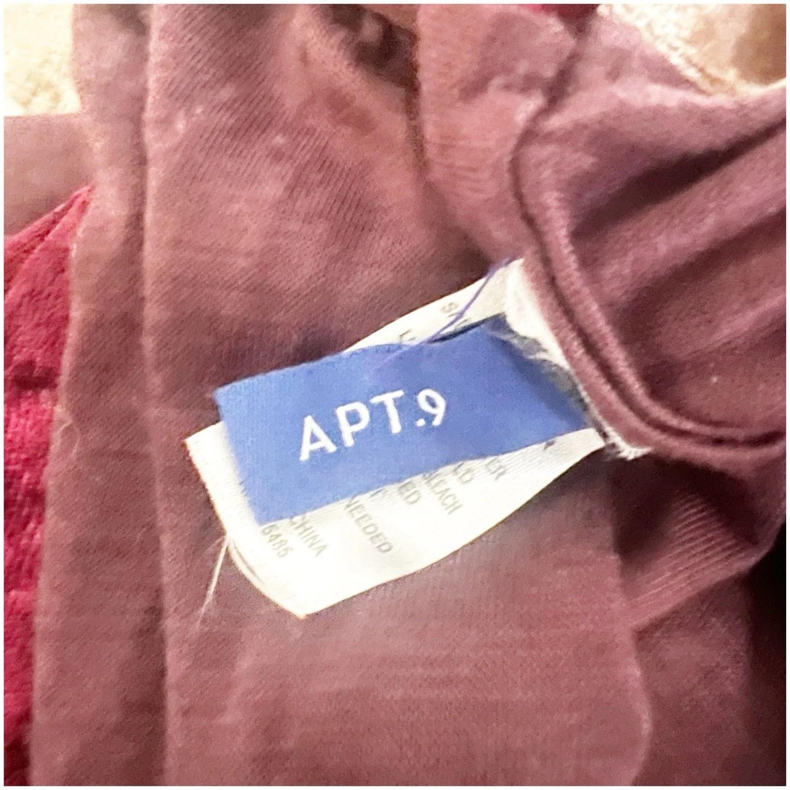 Apt. 9 Burgundy Pink Soft Cozy Crushed Velvet Lightweight Infinity Scarf Holiday - Image 7