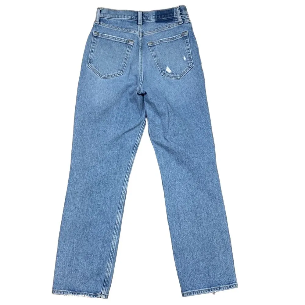 Abercrombie & Fitch Curve Love The 90s Straight Ultra High Rise Jeans - Image 6