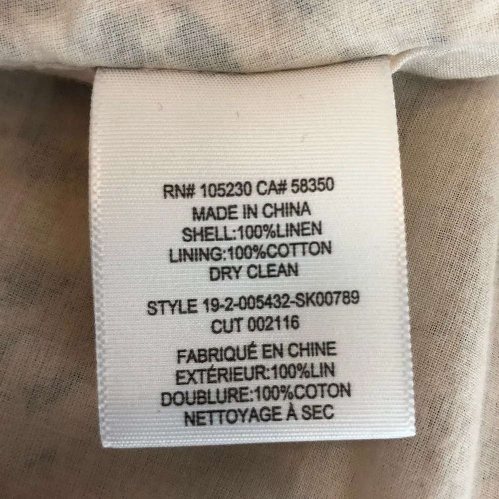 Joie Collen A-Line Leopard Print Linen Wrap Midi Skirt in Cappuccino - Image 12