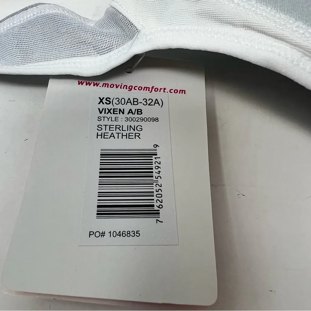 Moving Comfort Vixen sports bra in Sterling Heather size XS A/B Cup NWT - Image 5