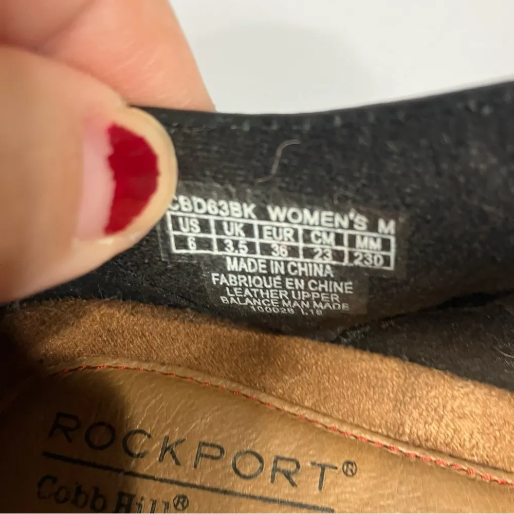 Rockport Cobb hill Abbott ankle strap mary Jane pumps black leather size 6‎ - Image 7