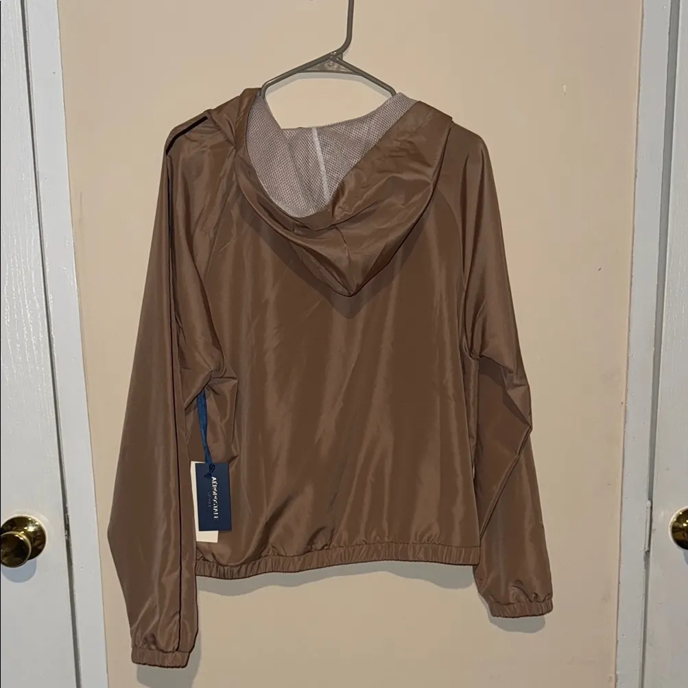 New Aeropostale Brown Bomber Jacket with Zip-Up Design - Image 6