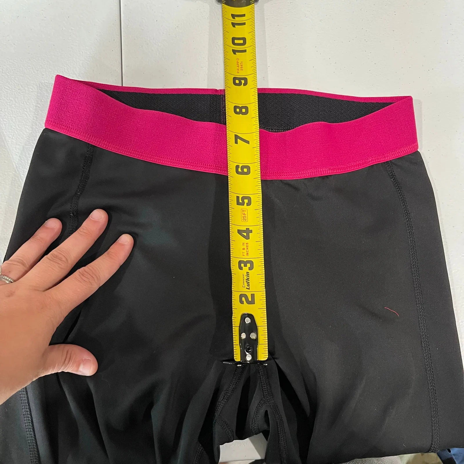 Adidas Techfit Climalite Womens Crop Leggings Size Small Black Pink - Image 5