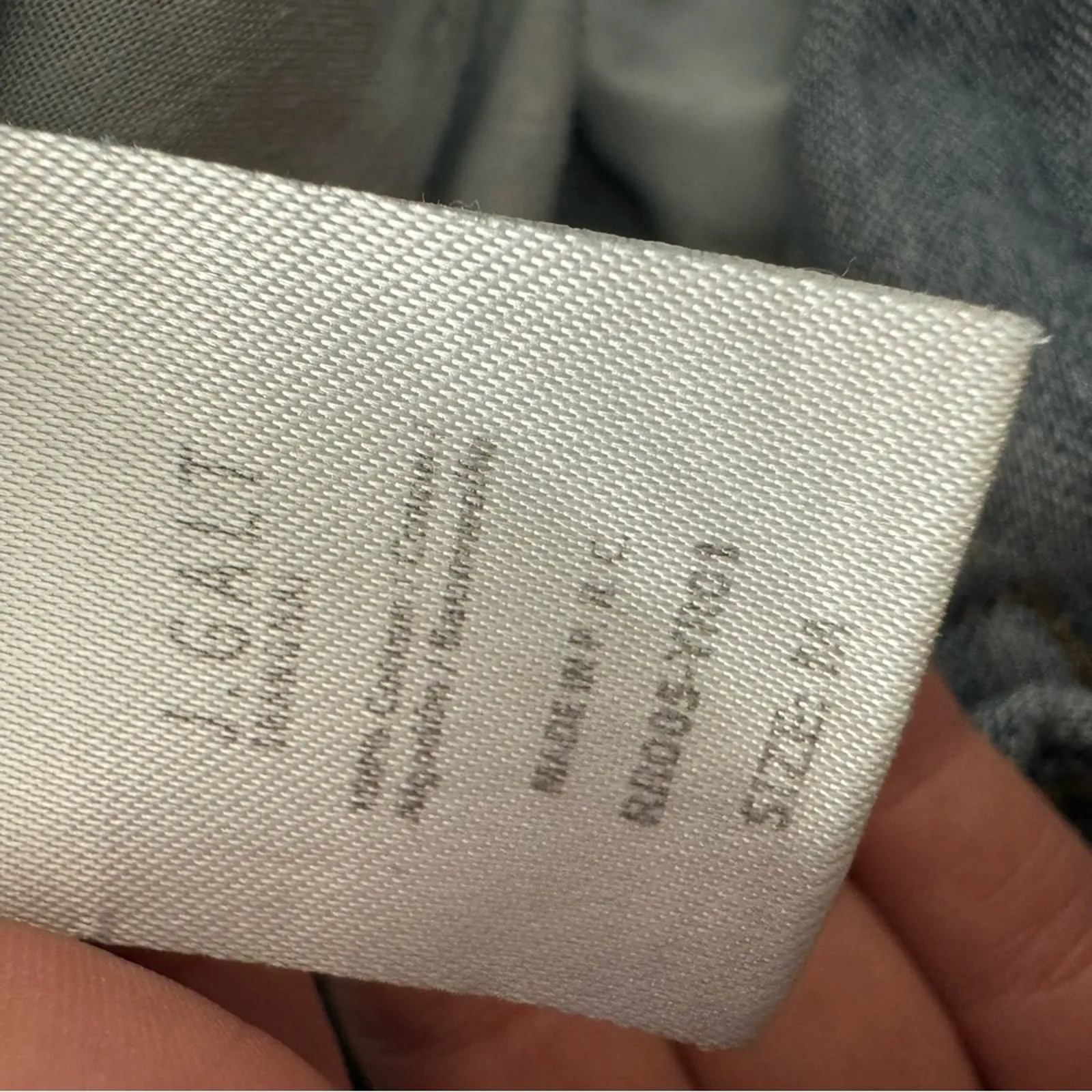 John Galt Brandy Melville Straight Leg Jeans Womens M Blue High Rise Raw Hem - Image 6